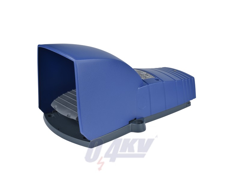 Harmony XPE lábkapcsoló, 1 fokozatú, 2NO+1NC, védőtetővel, műanyag, kioldóval, kék