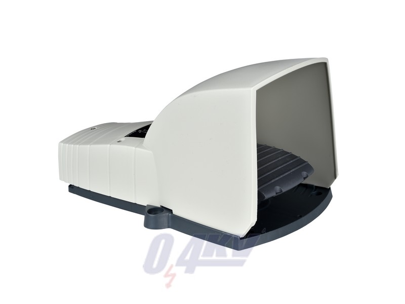 Harmony XPE lábkapcsoló, 1 fokozatú, 1NO+1NC, védőtetővel, műanyag, szürke