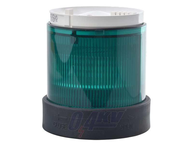 Harmony XVB Ø70 fényoszlop fénymodul, LED, folyamatos fényű, zöld, 24VAC/DC, diffúzorral