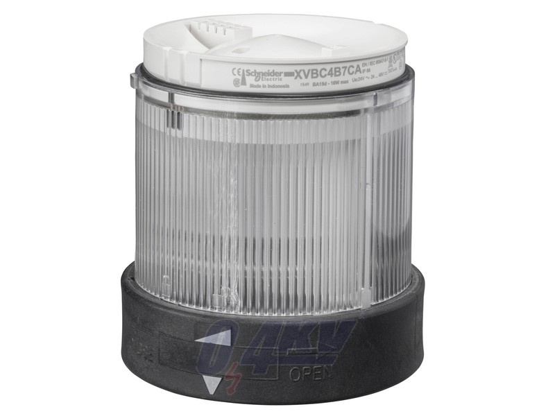 Harmony XVB Ø70 fényoszlop fénymodul, LED, folyamatos fényű, fehér, 24VAC/DC