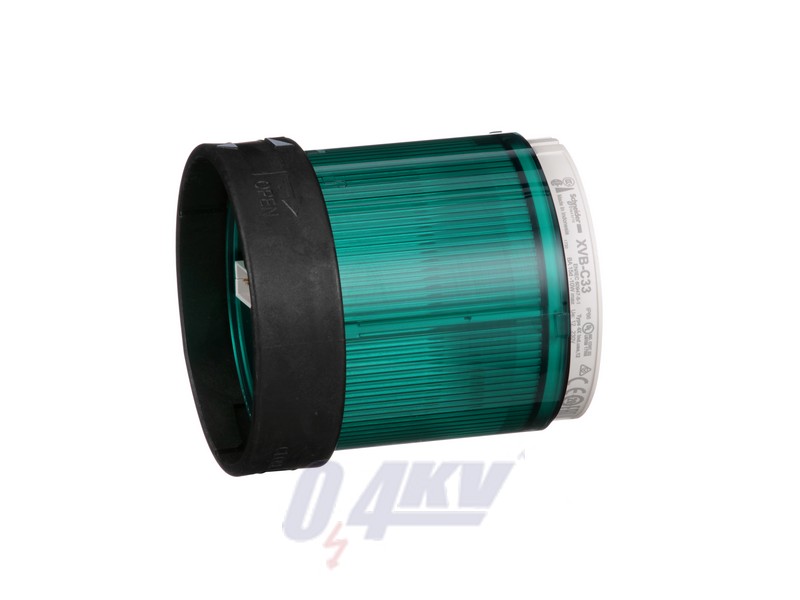 Harmony XVB Ø70 fényoszlop fénymodul, BA15d, folyamatos fényű, zöld