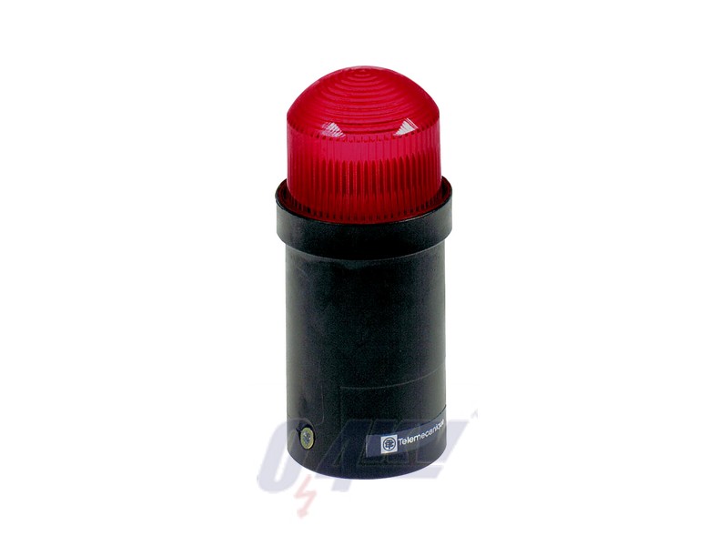 Harmony XVDLS Ø45 villanócsöves jelzőfény, piros, 230VAC