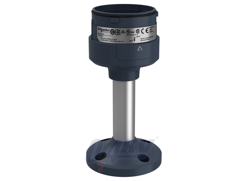 Harmony XVU Ø60 fényoszlop rögzítő egység tartóoszlopos rögzítéshez, 100 mm magas, fekete