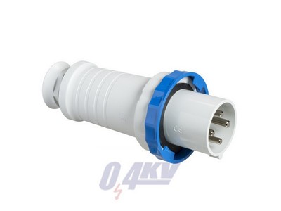 PRATIKA Lengővilla, 3P+F, 9h, 125A, 250V, IP67, csavaros