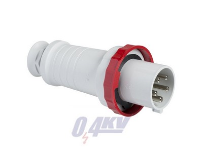 PRATIKA Lengővilla, 3P+N+F, 6h, 125A, 415V, IP67, csavaros