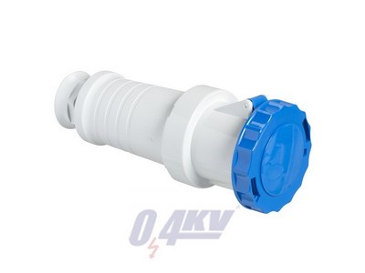 PRATIKA Lengőaljzat, 2P+F, 6h, 63A, 250V, IP67, csavaros