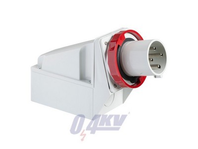 PRATIKA Falra szerelhető villa, 3P+F, 6h, 63A, 415V, IP67, csavaros