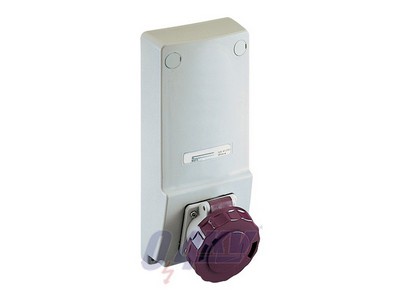 UNIKA Panelre szerelhető aljzat, 16A, 230V-24V, IP65