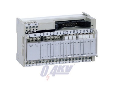 Modicon ABE7 elosztóblokk, 5 mm 1NO EMR relés, 16ki digitális csatorna, ABR7S11 relével