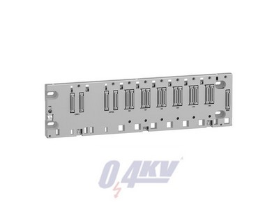 X80 hátlap, Ethernet, M580 PLC-hez, 6 I/O kártyahely, redundáns tápegységhez