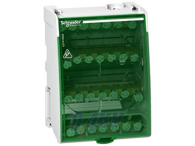 LINERGY DS csavaros elosztó blokk, 100A, 4P, 28 lyuk