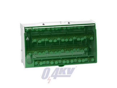 LINERGY DS csavaros elosztó blokk, 125A, 4P, 60 lyuk