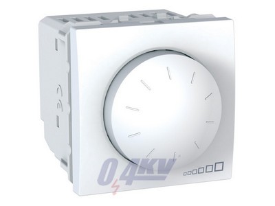 Unica Fényerőszabályzó, rögzítőkeret nélkül, 2 modulos, 40-400W/VA, váltókapcsolásba köthető, fehér