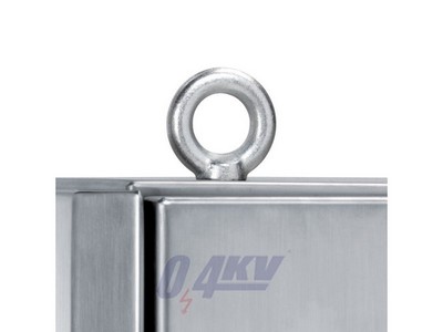 4 db rozsdamentes acél emelőgyűrű M12