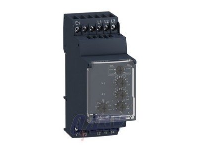 Zelio Control szivattyúvezérlő relé, 1f-3f, 1CO, 5A, 208…480VAC vagy 230VAC