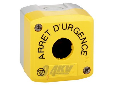 Harmony XALK tokozat vészleállítóhoz, sárga, üres, 1 kivágás, 