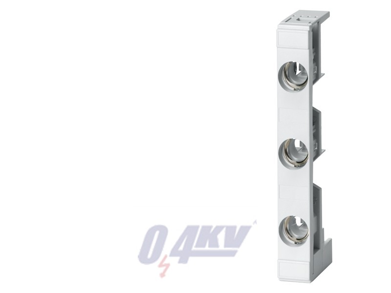 NEOZED, biztosítéktalp, D02, 3 pólusú, 63 A, Un AC: 400 V, Un DC: 250 V