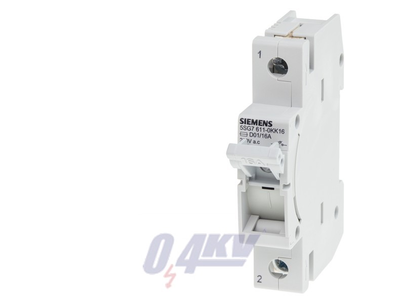 MINIZED, biztosítékkapcsoló, D01, 1 pólusú, In: 16 A, Un AC: 230 V