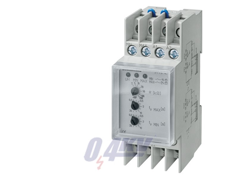 T5570 szint relé 230 V AC 4 A min/max átlátszó sapkával