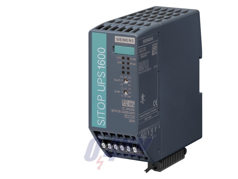 Szünetmentes tápegység SITOP UPS1600, 24 V DC/20 A