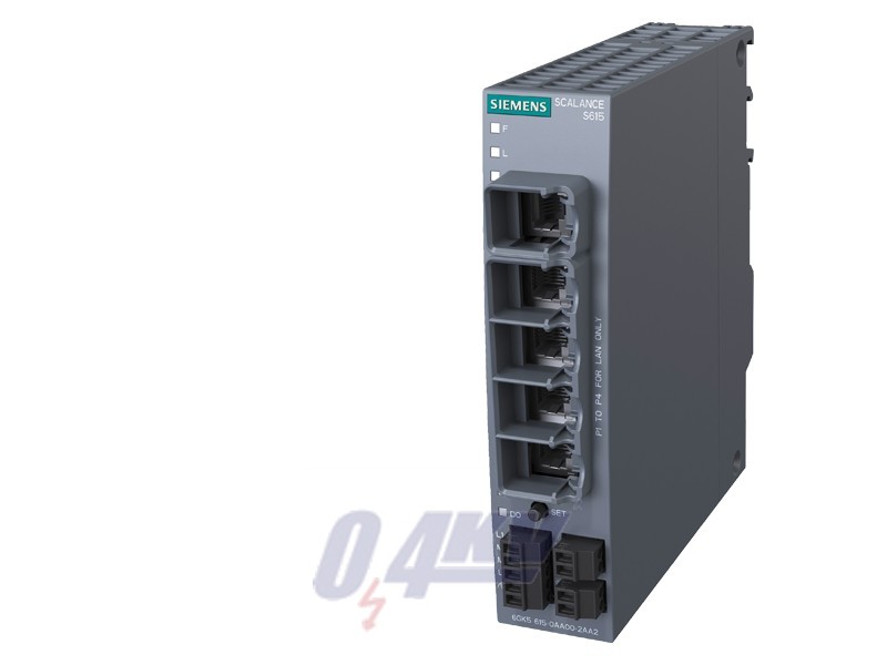 SCALANCE S615 ipari biztonsági készülék, VPN, tűzfal, 5x RJ45