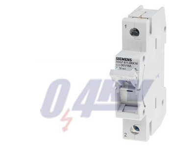MINIZED, biztosítékkapcsoló, D01, 1 pólusú, In: 16 A, Un AC: 230 V