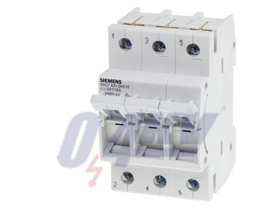 MINIZED, biztosítékkapcsoló, D01, 3 pólusú, In: 16 A, Un AC: 400 V