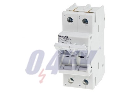MINIZED, biztosítékkapcsoló, D01, 2 pólusú, In: 16 A, Un AC: 400 V