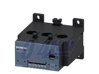 V2 áram/feszültség mérő modul, 20-200 A, szélesség 120 mm, átmenő transzformátor