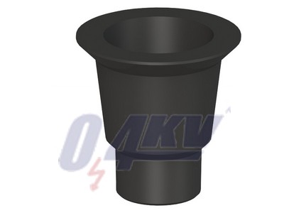  Csőadapter, fekete, 70 mm átmérőjű integrált jelzőlámpákhoz