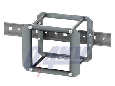 Adapter DIN sínre szerelhető, a kijelző előrefelé néz, 7KM PAC-hez