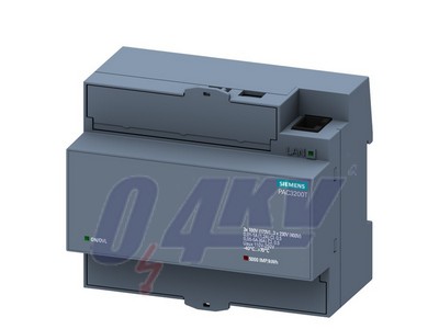  SENTRON 7KM PAC3200T teljesítményfigyelő készülék, DIN sín, 400/230 V, 5 A, 110-250 V AC/DC, Modbus TCP, kijelző nélkül