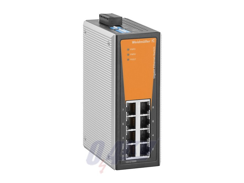 Hálózati switch (nem konfigurálható), nem konfigurálható, Gigabit Ethernet, Portok száma: 8 * RJ45 10/100/1000BaseT(X), -10 °C...60 °C, IP30