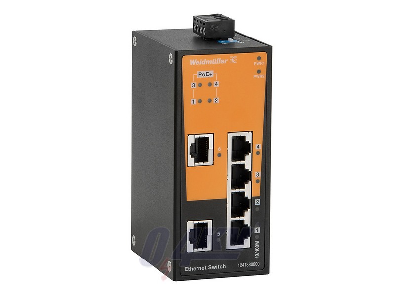 Hálózati switch (nem konfigurálható), nem konfigurálható PoE, Fast Ethernet, Portok száma: 2 * RJ45 10/100 BaseT(X), 4 * RJ45 10/100 BaseT(X) PoE+, -1
