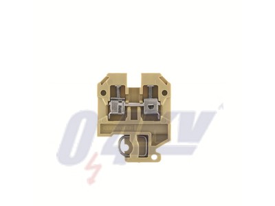 Termoelem sorkapocs, Csavaros csatlakozás, 2.5, bézs / sárga