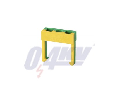 Tartozékok, Különleges sorkapocs, Névleges keresztmetszet: PA, Zöld / sárga, Gyűjtősín