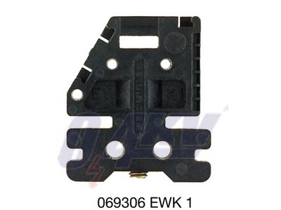 Végbak, fekete, Sín: TS 32, becsavart állapotban