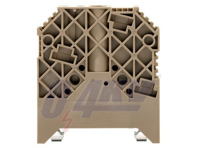 Végbak, Wemid, sötétbézs, Sín: TS 35, becsavart állapotban