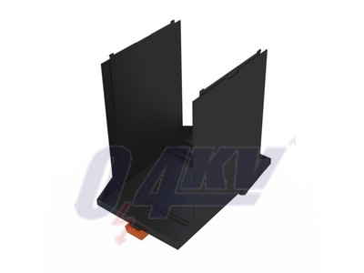 Modulos ház, OMNIMATE Housing - CH20M sorozat  fekete, Aljzatház, Szélesség: 67.5 mm