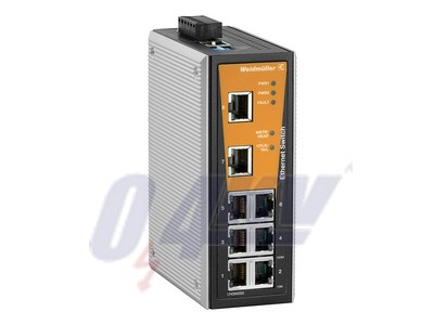 Hálózati switch (konfigurálható), konfigurálható, Fast Ethernet, Portok száma: 8x RJ45, -40 °C...75 °C, IP30