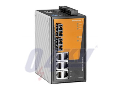 Hálózati switch (konfigurálható), konfigurálható, Fast Ethernet, Portok száma: 6x RJ45, 2 * SC multimódusú, -10 °C...60 °C, IP30
