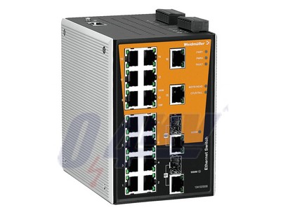 Hálózati switch (konfigurálható), konfigurálható, Fast/Gigabit Ethernet, Portok száma: 16 * RJ45 10/100BaseT(X), 2 * kombinált port (10/100/1000BaseT(