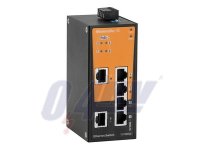 Hálózati switch (nem konfigurálható), nem konfigurálható PoE, Fast Ethernet, Portok száma: 2 * RJ45 10/100 BaseT(X), 4 * RJ45 10/100 BaseT(X) PoE+, -1