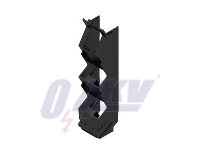 Modulos ház, OMNIMATE Housing - CH20M sorozat  fekete, Oldalelem, Szélesség: 22.5 mm