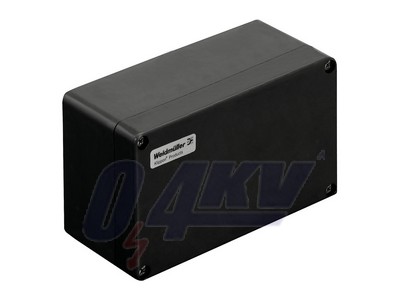 Ex műanyagház, Klippon POK (polyester empty enclosure), 220 x 120 x 90 mm, üvegszál erősítésű poliészter, kezeletlen, polírozott, fekete
