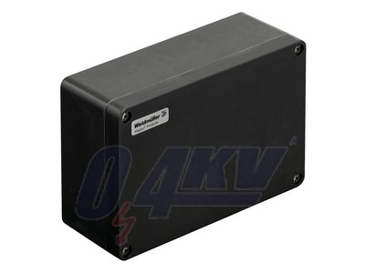 Ex műanyagház, Klippon POK (polyester empty enclosure), 260 x 160 x 90 mm, üvegszál erősítésű poliészter, kezeletlen, polírozott, fekete