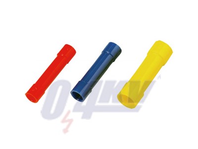 Kábelcsatlakozó, Szigetelés: Teljesen szigetelt, Vezeték-keresztmetszet, max.: 1 mm², piros