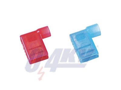 Kábelsaru (érintkezőkés aljzat), Szigetelés: Teljesen szigetelt, Vezeték-keresztmetszet, max.: 2.5 mm², kék