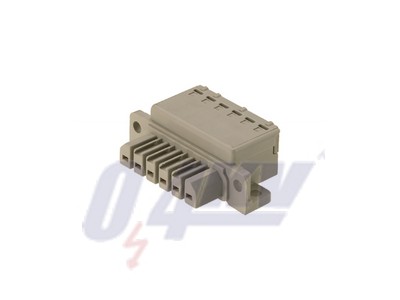 NYÁK dugaszolható csatlakozó (vezetékcsatlakozás), 7.00 mm, Pólusszám: 3, Felső csatlakozás