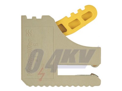 Tartozékok, Különleges sorkapocs, Névleges keresztmetszet: 2.5 mm², Húzórugós csatlakozás, Wemid, sötétbézs, Közvetlen rögzítés, Gyűjtősín